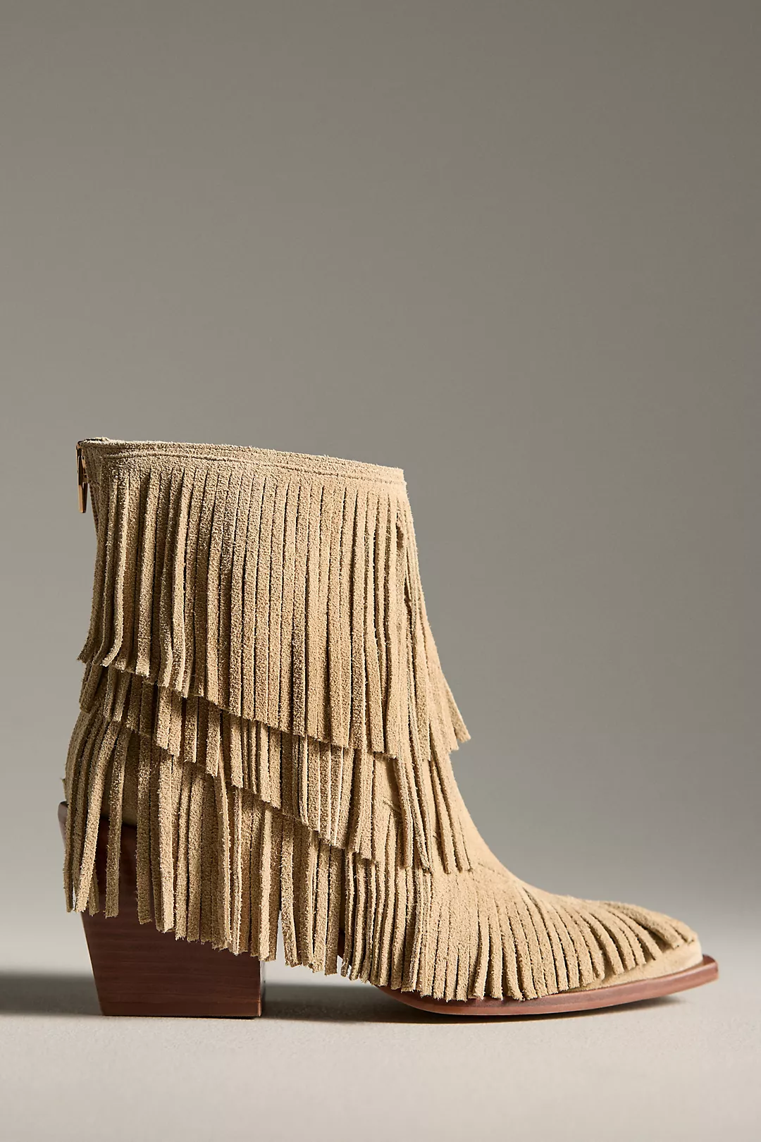 Dolce Vita Torey Suede Fringe Heeled Boots