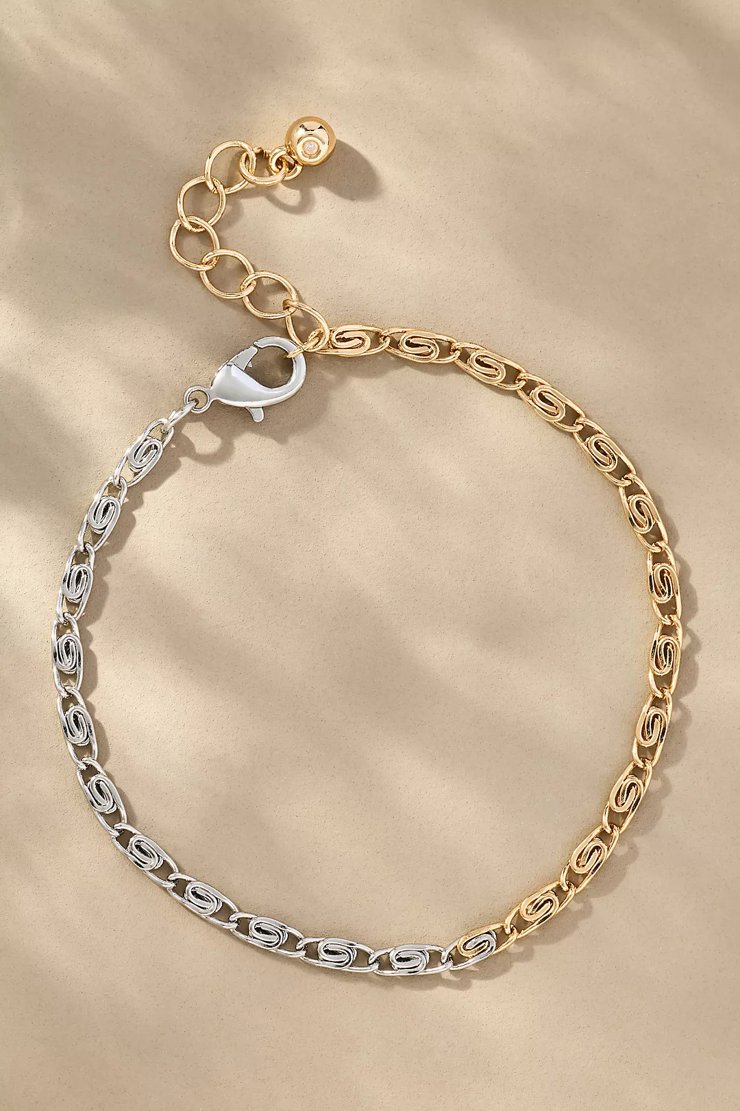 Mixed Metal Link Bracelet
