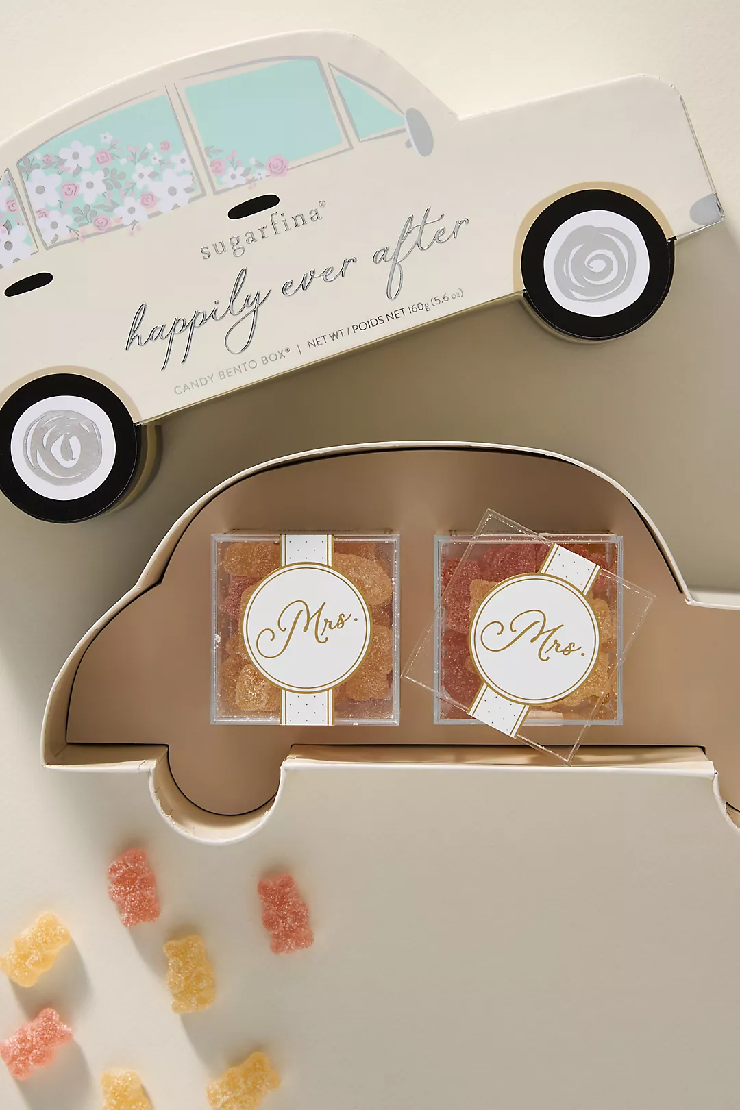 Sugarfina Mrs. & Mrs. Happily Ever After 2-Piece Car Candy Bento Box
