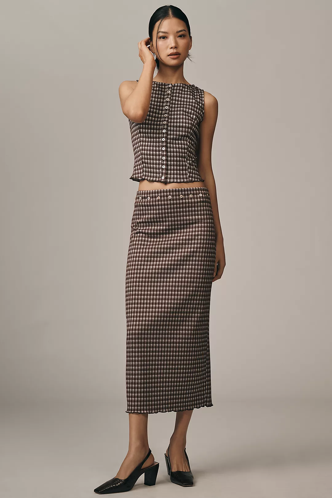 Lisa Says Gah Sammy Knit Midi Skirt