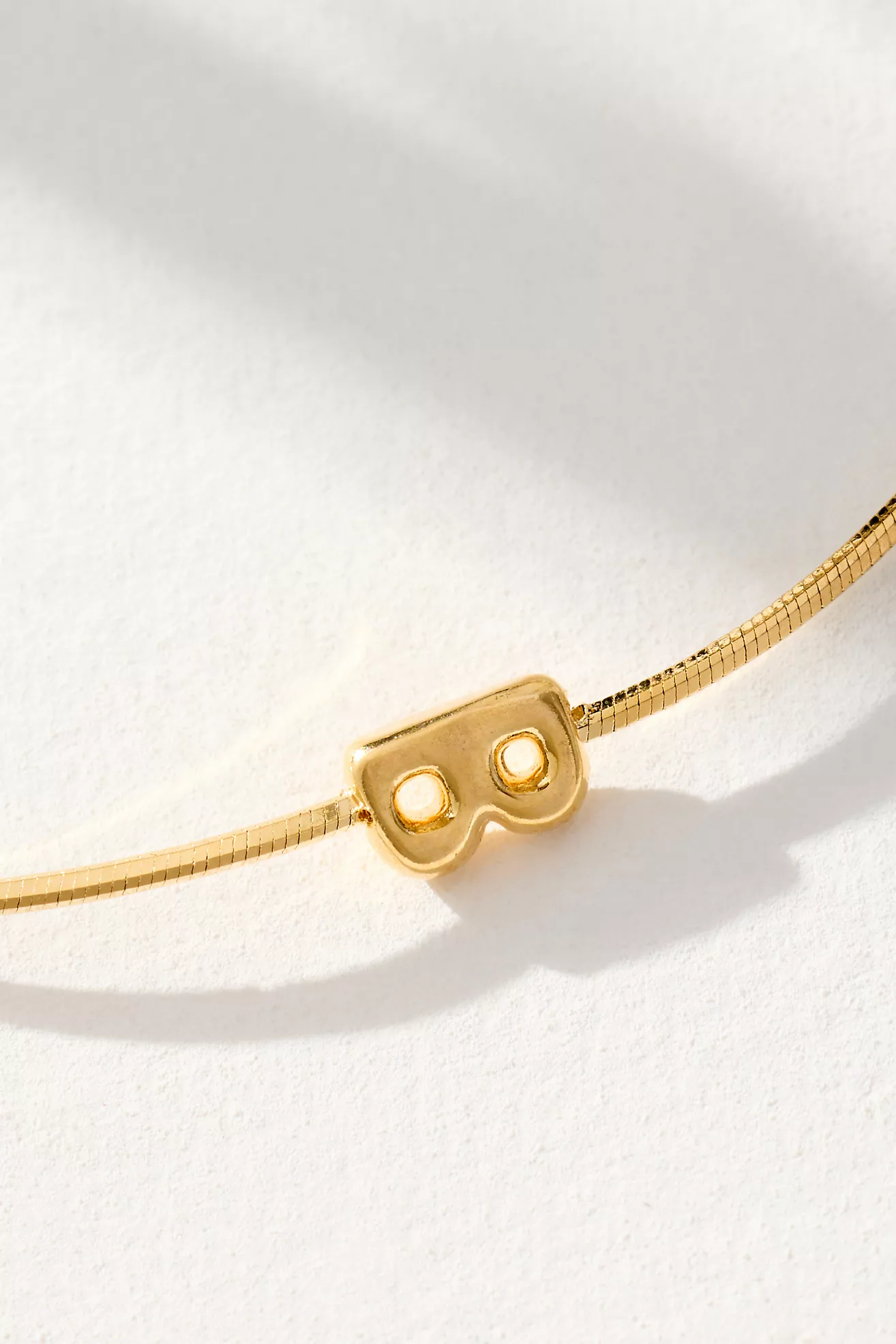 Barely There Bubble Monogram Necklace