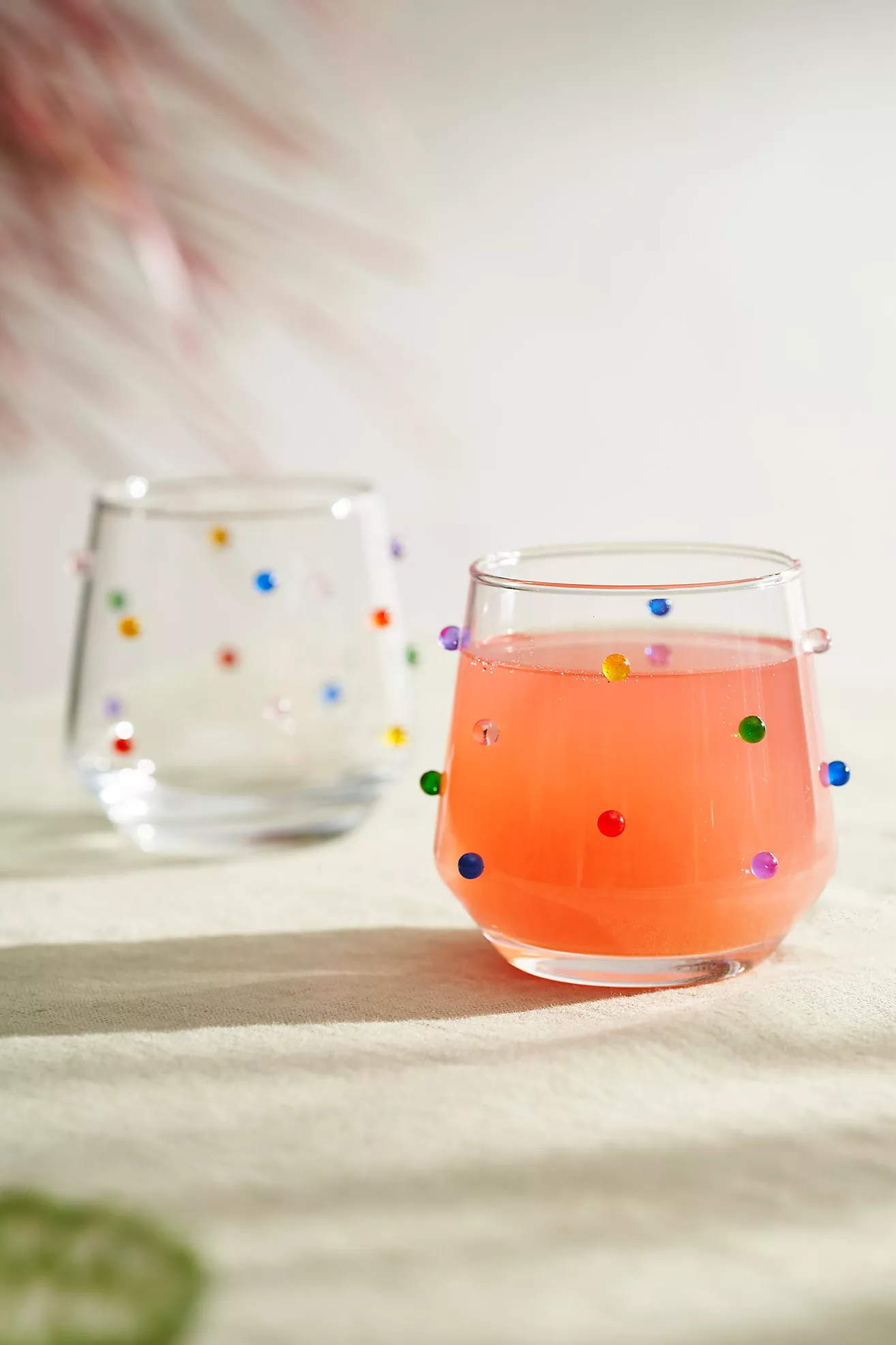Confetti Double Old Fashioned Glasses, Set of 2