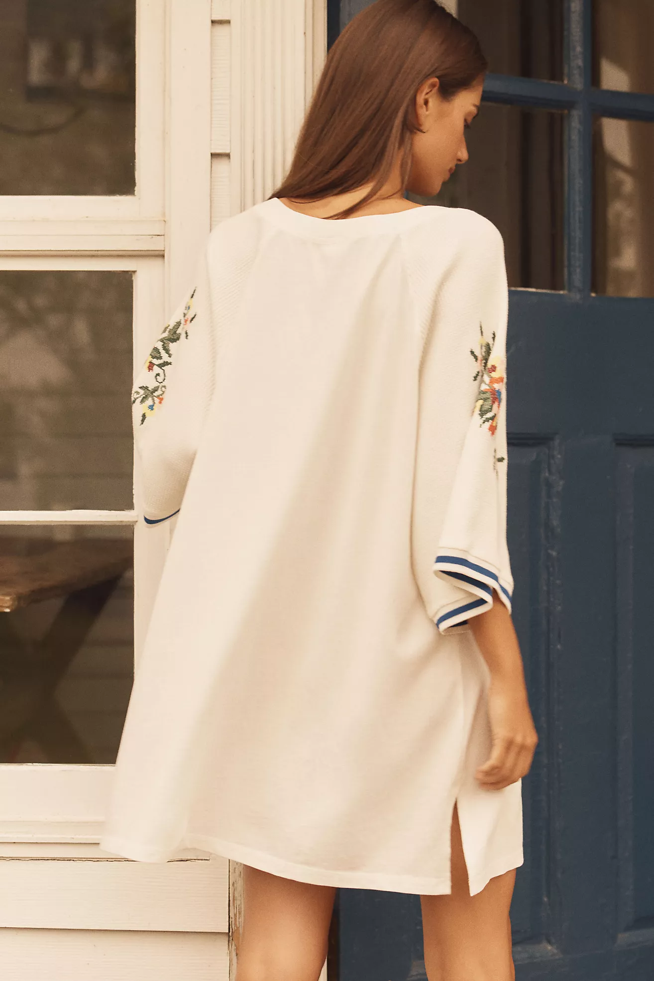 LyreBird Oversized Embroidered Sporty Tee