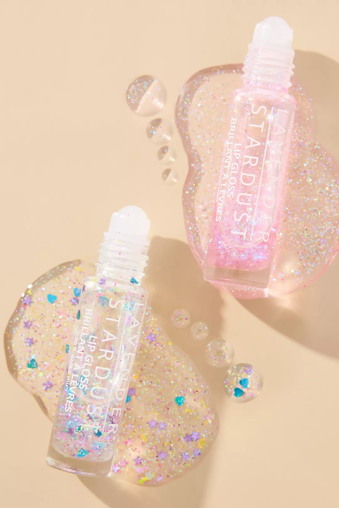 Lavender Stardust Kissing Glitter Roll-On Lip Gloss