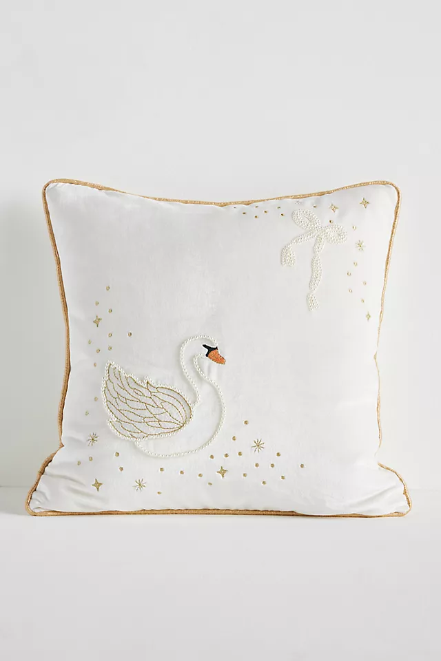 Coretta Mini Beaded Velvet Pillow