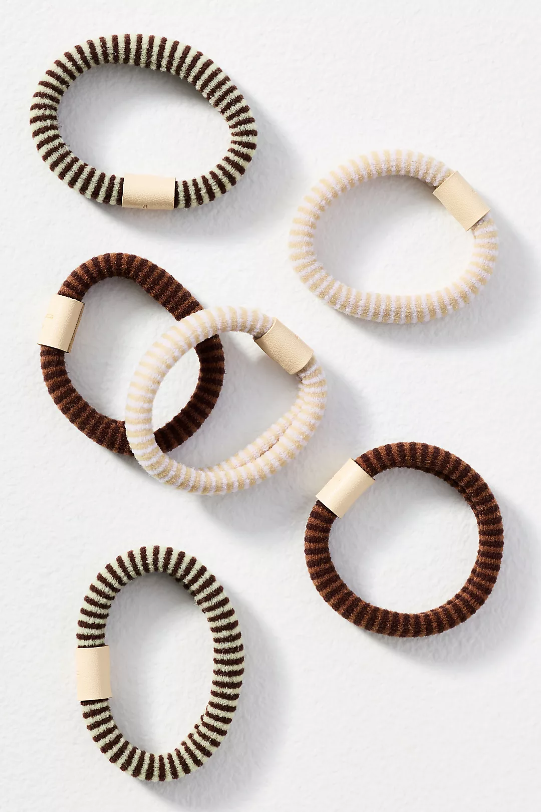 Daily Practice Sporty Stripe Hair Ties, Set of 6