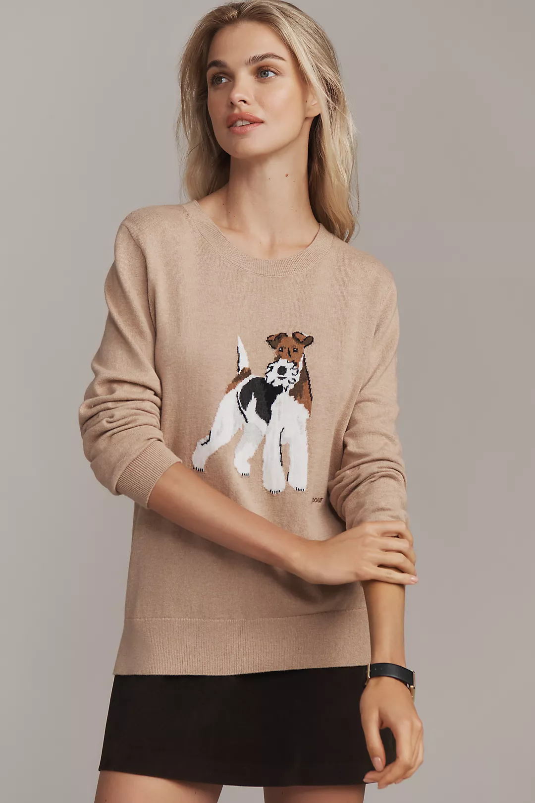 Barbour Fareham Crew-Neck Dog Icon Sweater