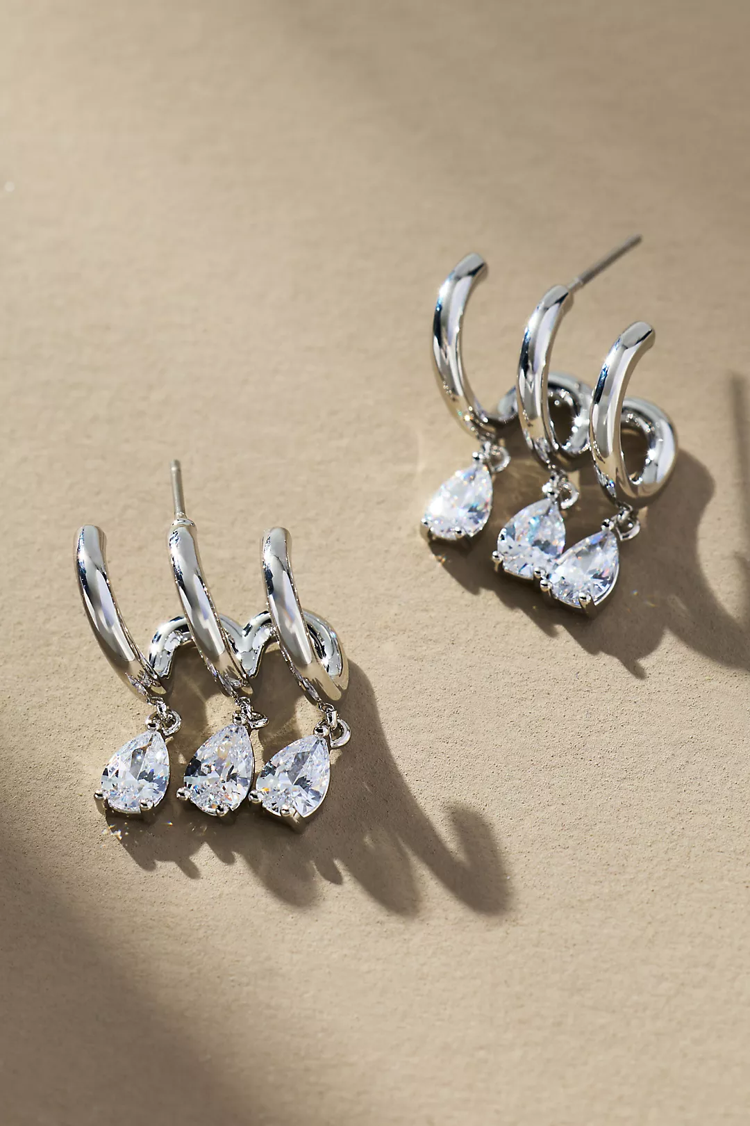 Crystal Huggie Earrings