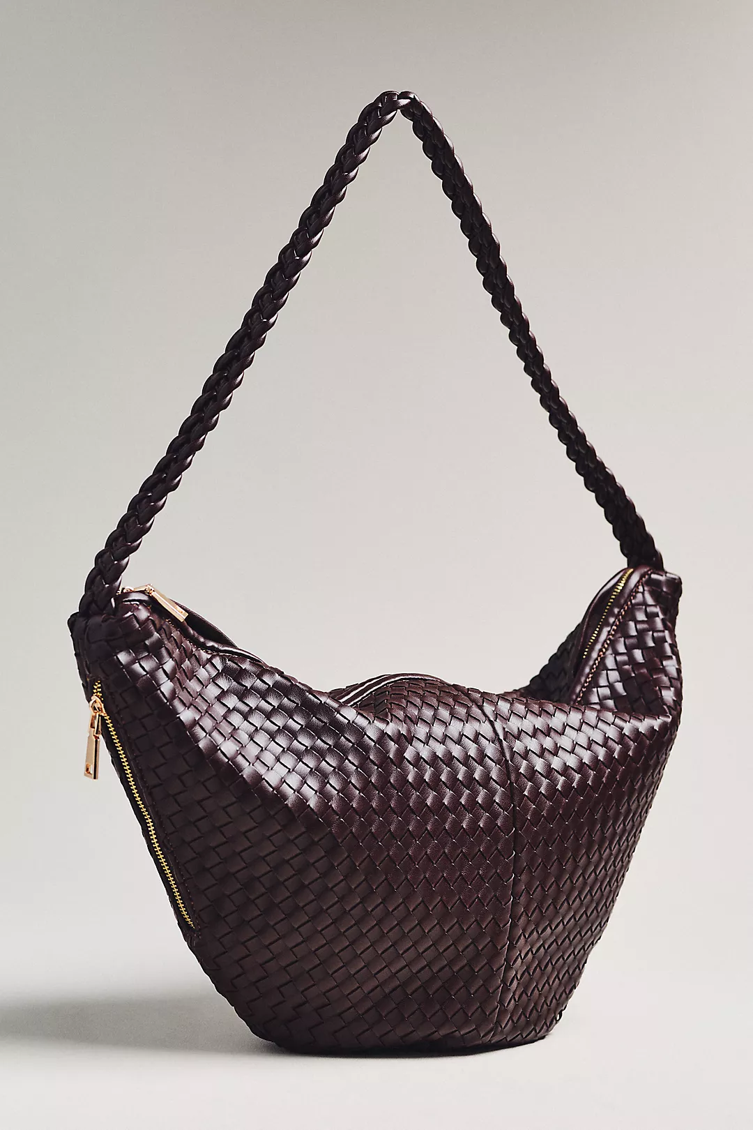 Melie Bianco Woven Crossbody Bag