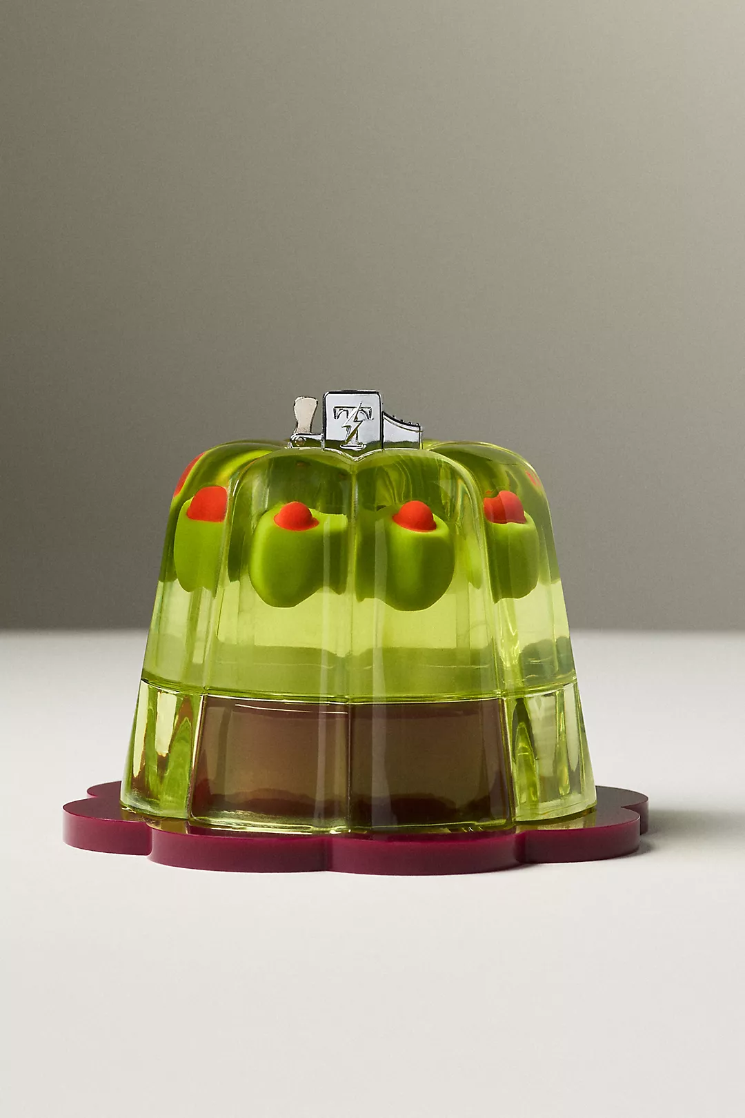 Edie Parker Olive Jelly Tabletop Lighter