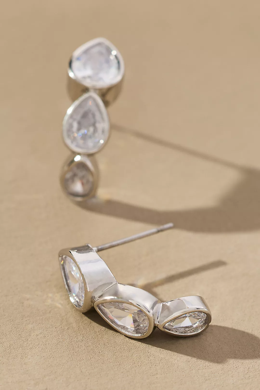 Multi Crystal Drop Earrings