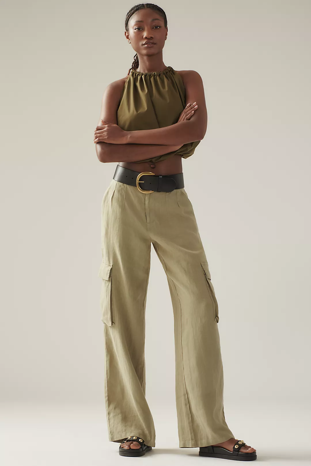 Sanctuary Hopper Mid-Rise Straight-Leg Cargo Pants