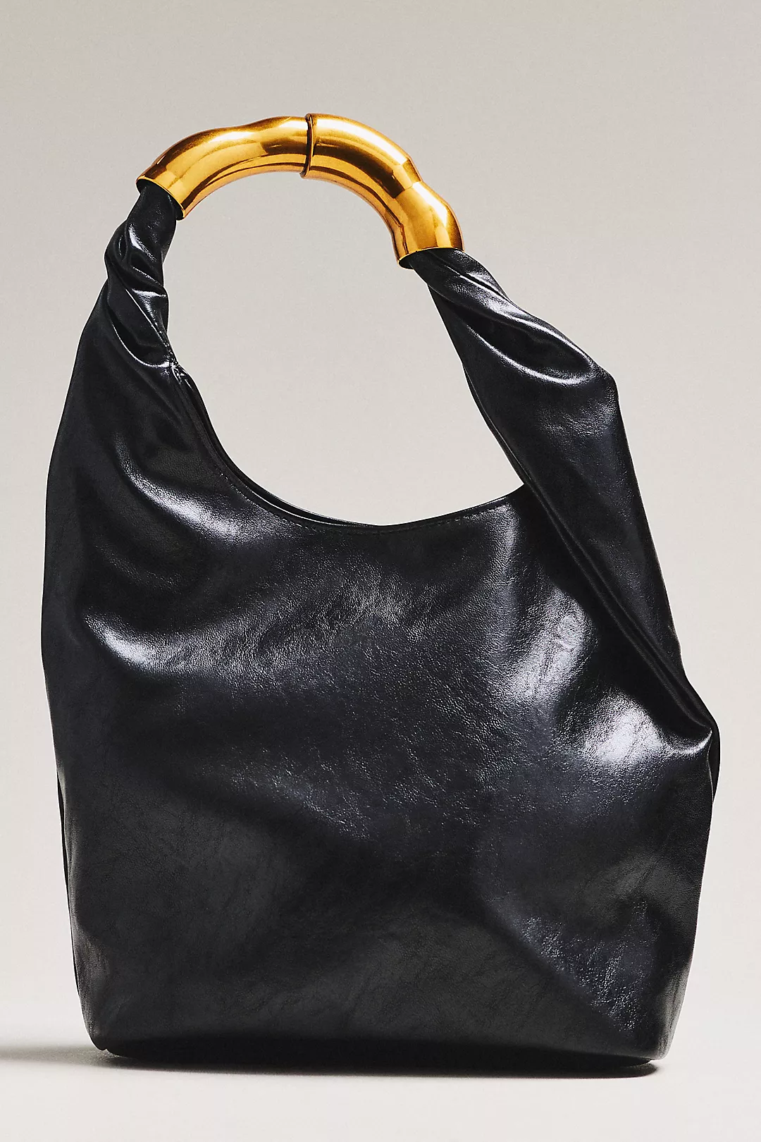 By Anthropologie Vegan Leather Gilded Shoulder Bag