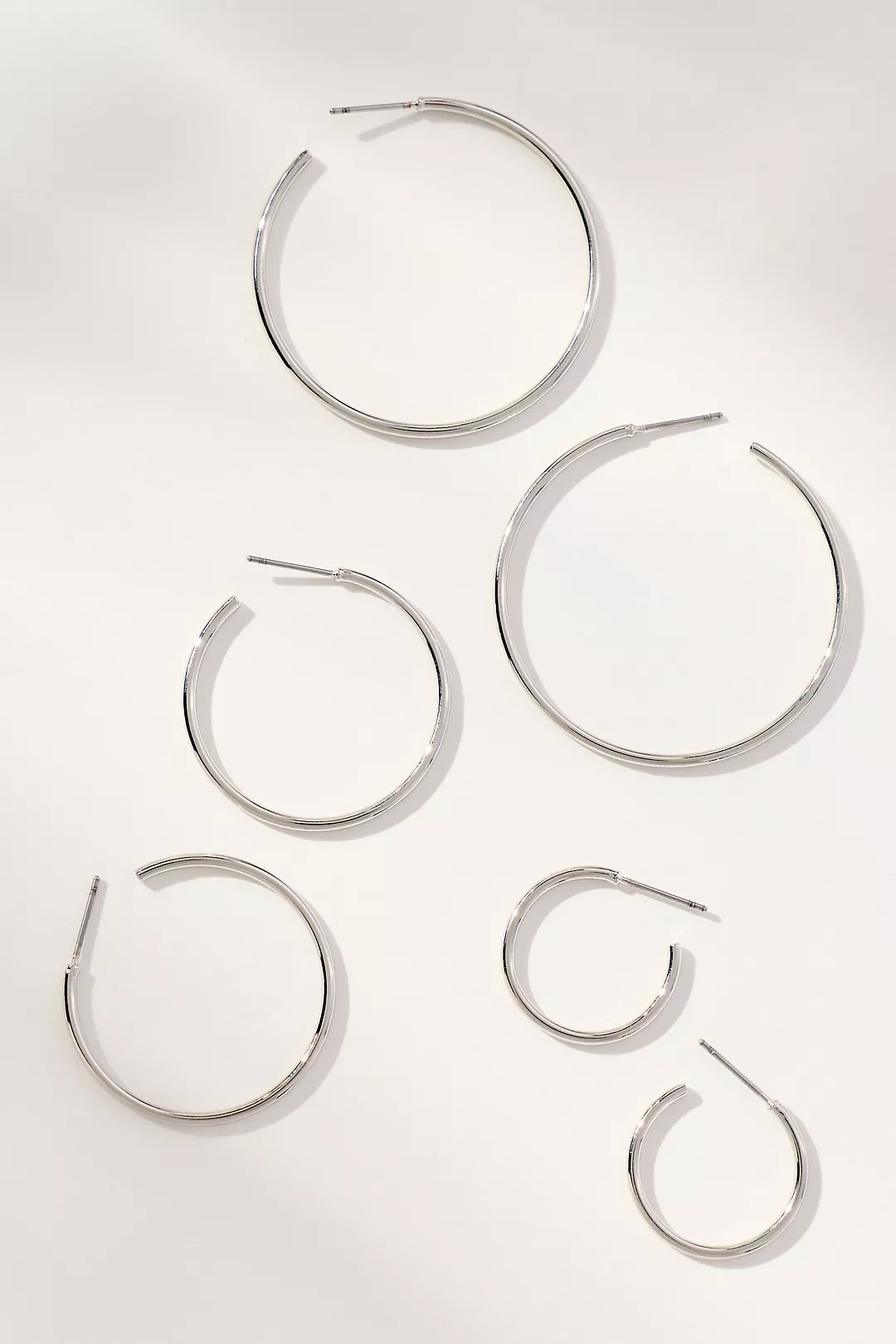 Classic Hoop Earrings, Set of 3