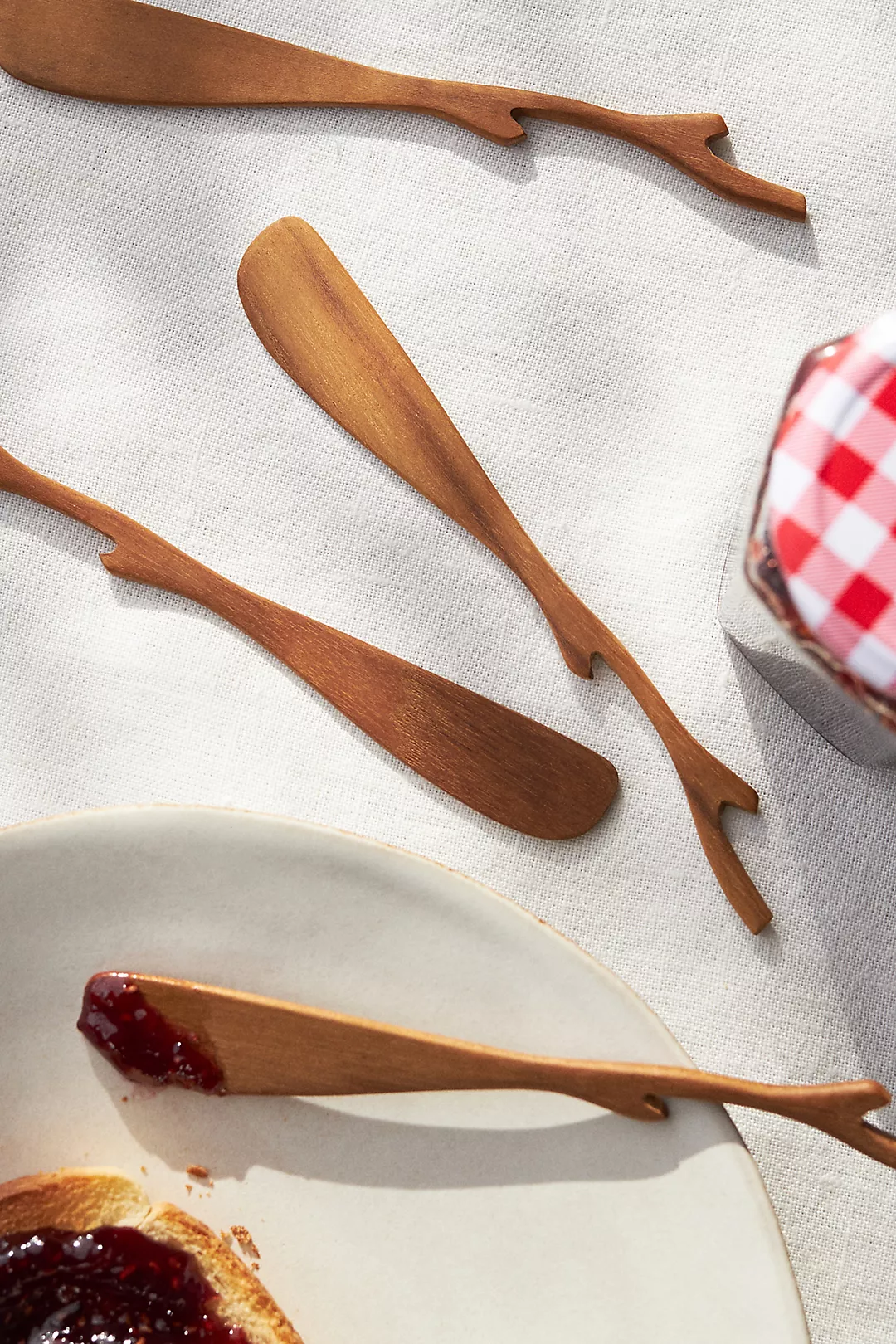 Teak Twig Spreaders, Set of 4