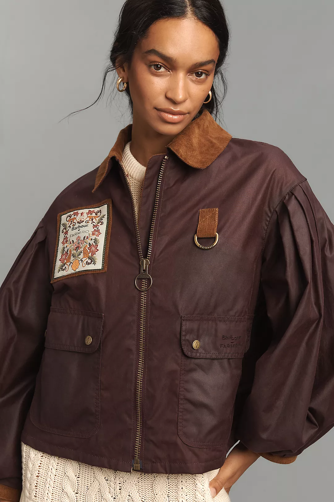 Barbour x Farm Rio Thais Waxed Jacket