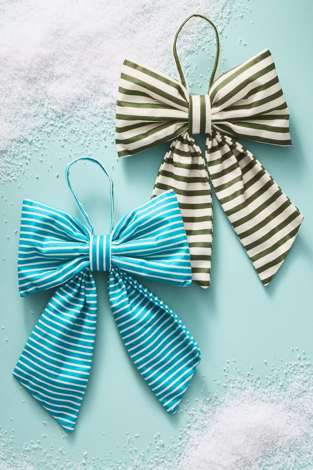 Striped Bow Ornament