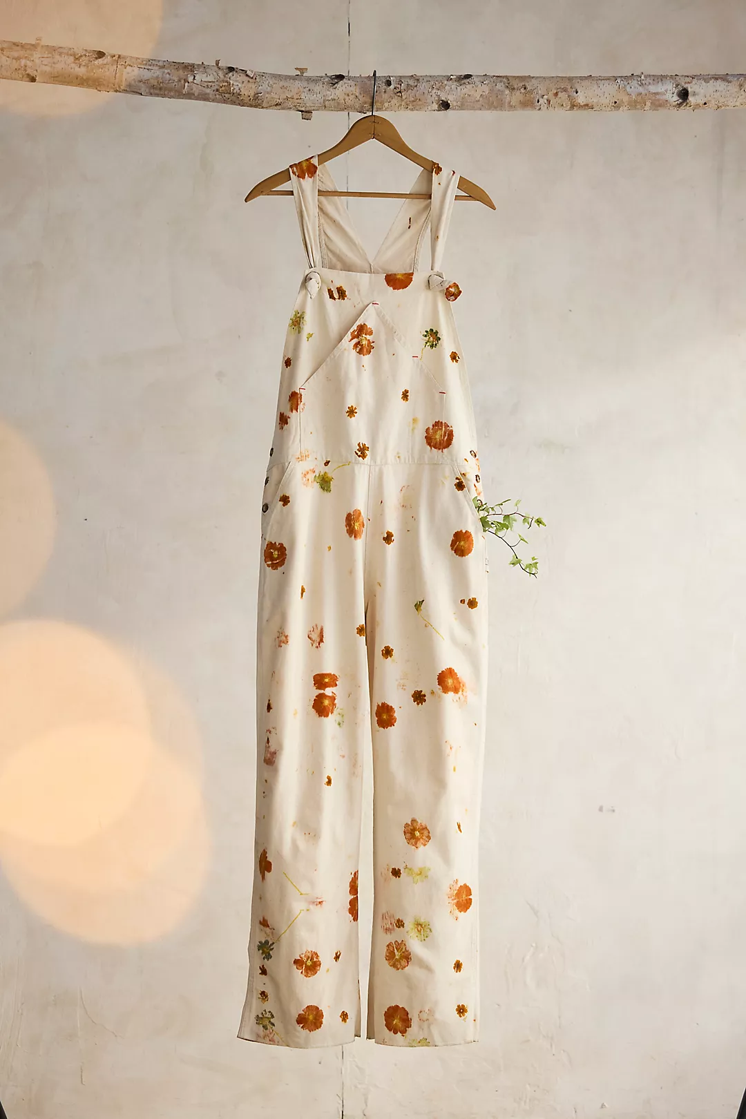 Floral Canvas Overalls