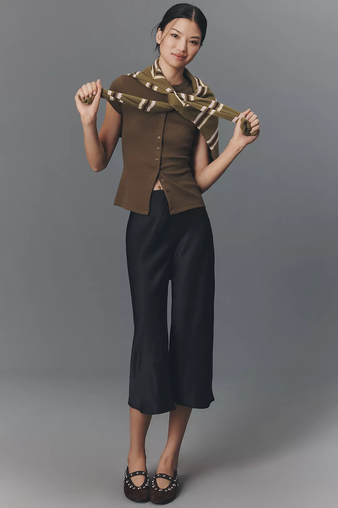 The Tilda Cropped Pull-On Pants