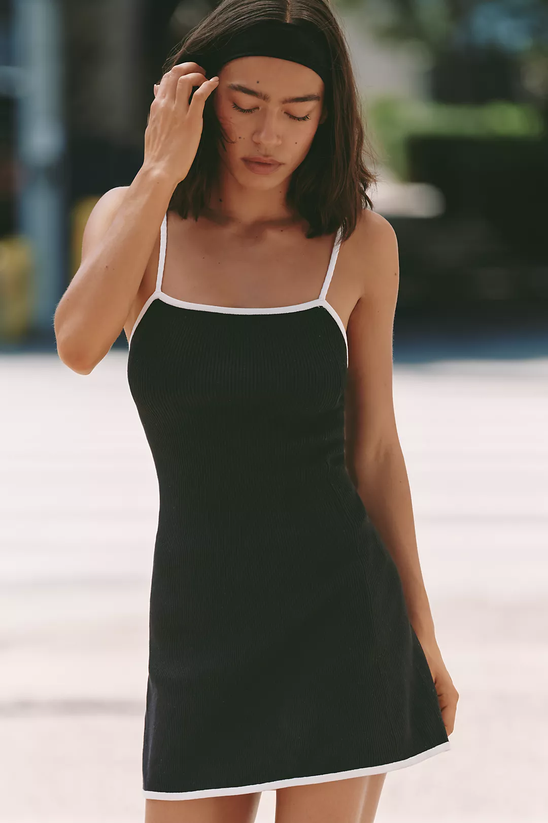 Daily Practice Square-Neck Mini Dress