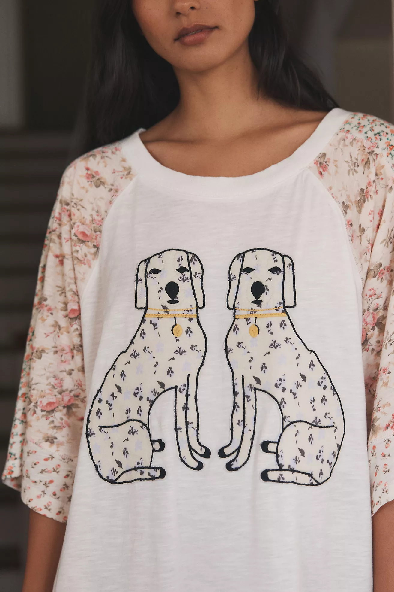 LyreBird Oversized Dog Graphic Tee
