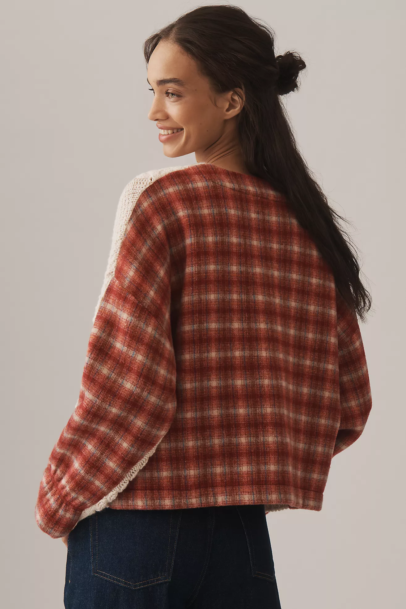 Essentiel Antwerp Cable-Knit Wool Blend Flannel Sweater