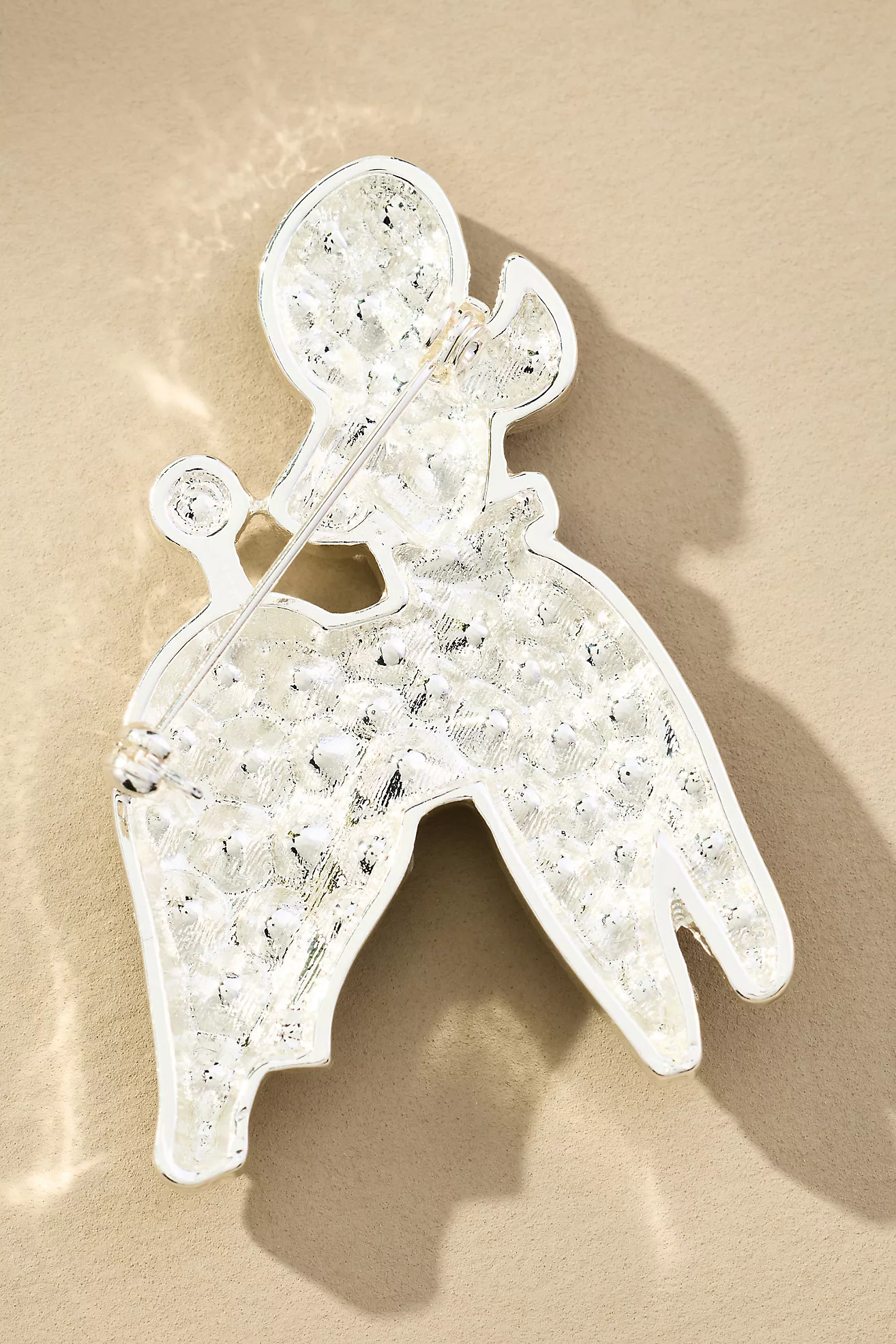 Crystal Poodle Brooch