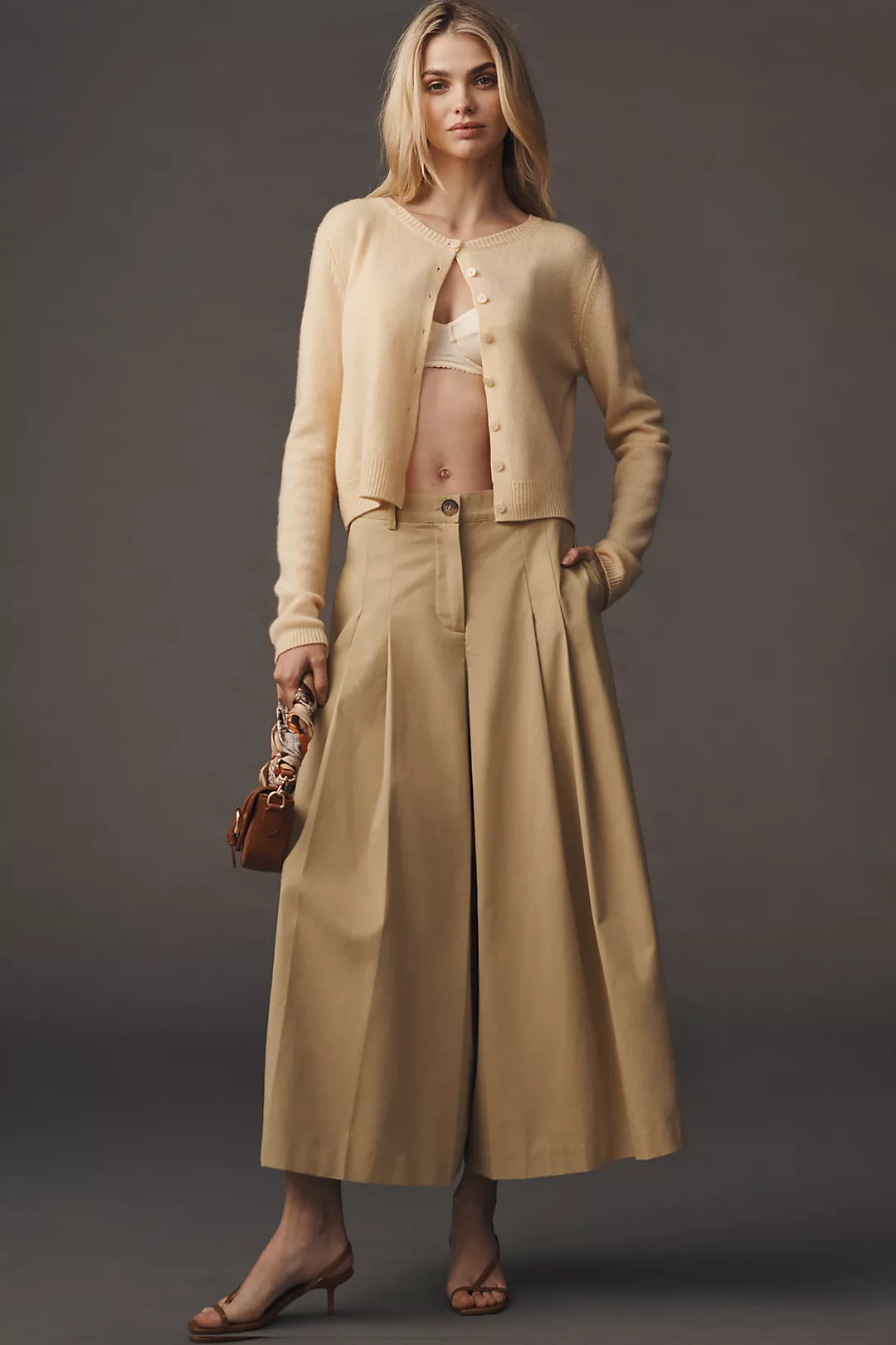 ASTR The Label Rowen Pleated Culotte Pants