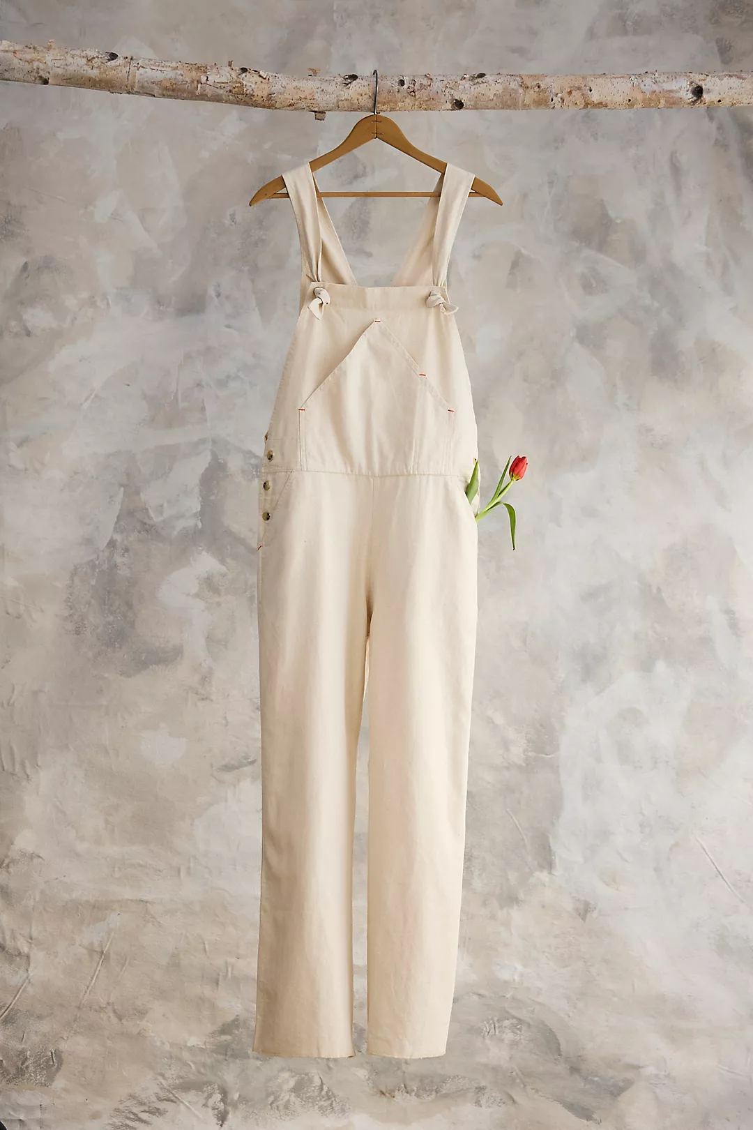 Utility Canvas Overalls, Natural