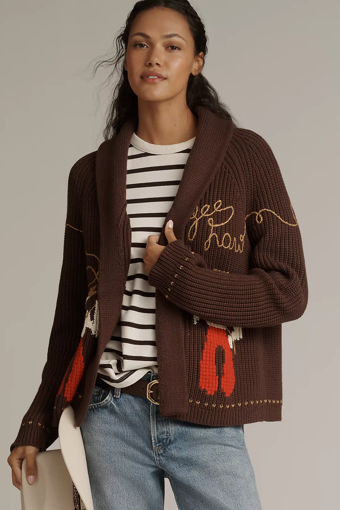 THE GREAT. Lasso Lodge Cardigan Sweater