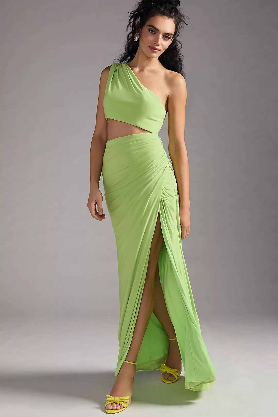 Mac Duggal One-Shoulder Cutout Dress