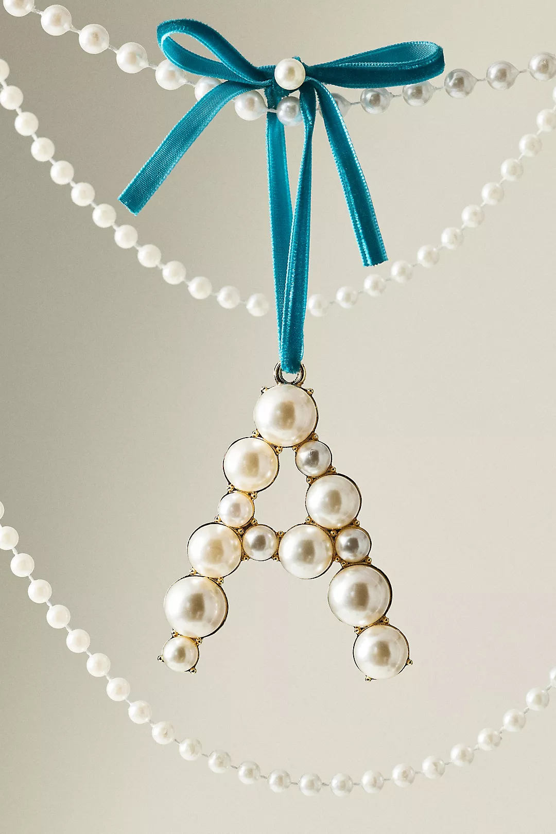 Pearl Monogram Ornament