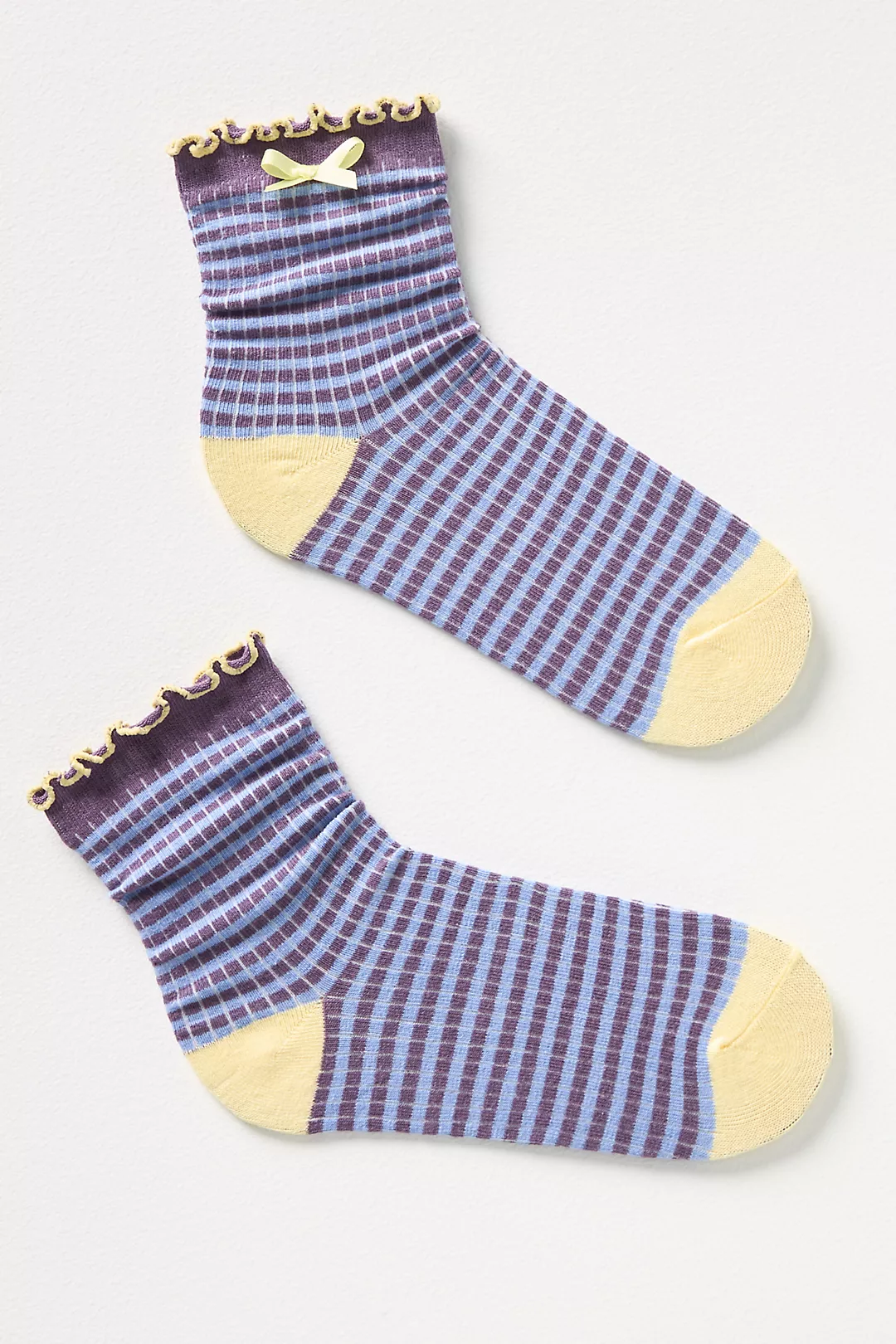 Striped Bow Socks