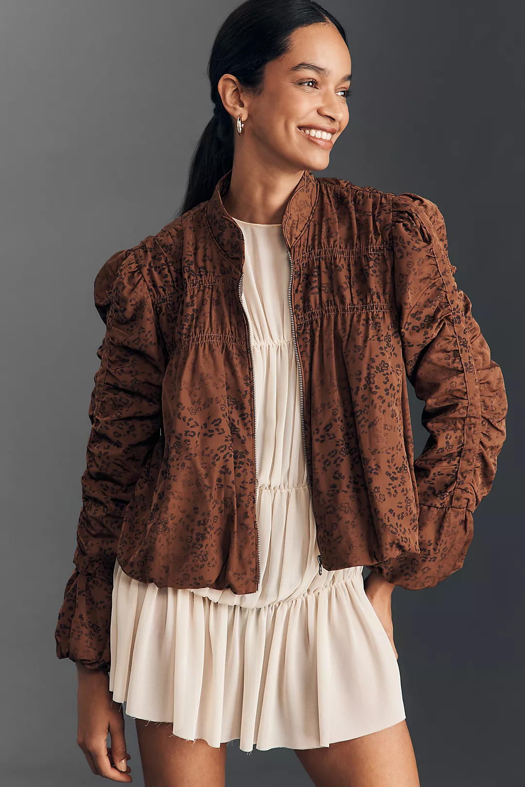 By Anthropologie Ruched Jacket