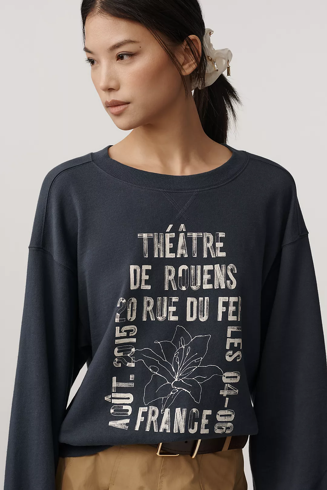 The Niki Bubble Sweatshirt by Pilcro