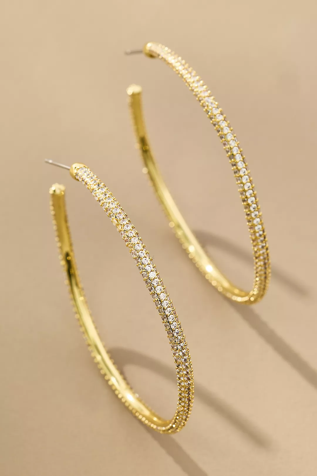 Uncommon James Pavé Hoop Earrings