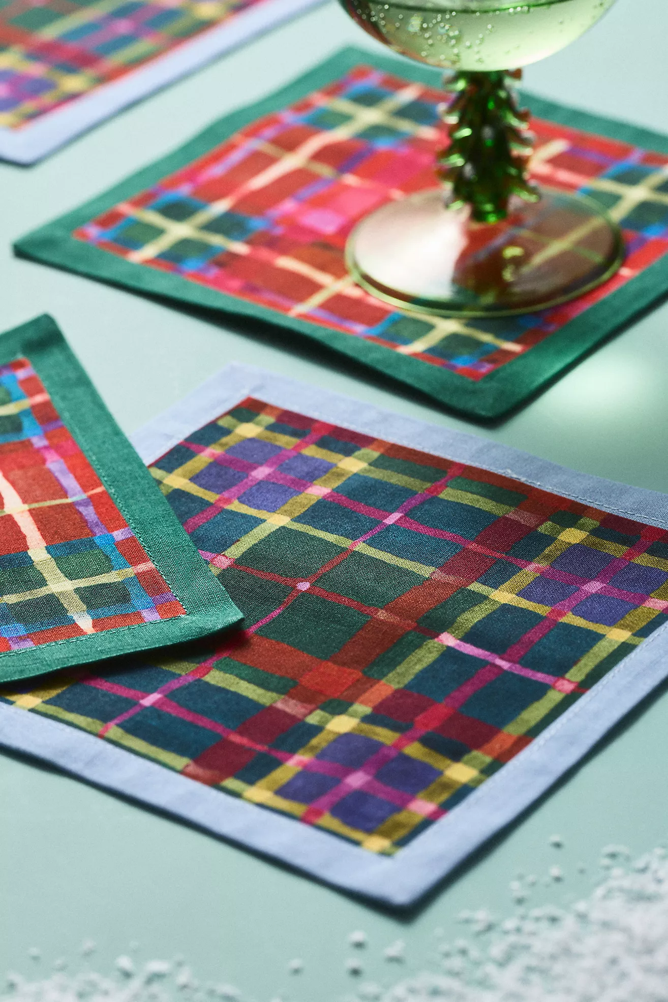 Tartan Cocktail Napkins, Set of 4