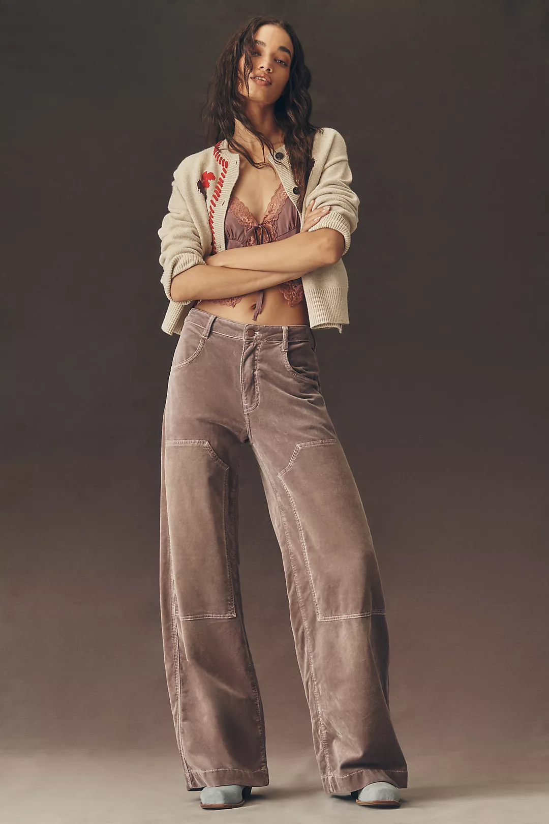 Pilcro High-Rise Puddle Curve Taper Jeans