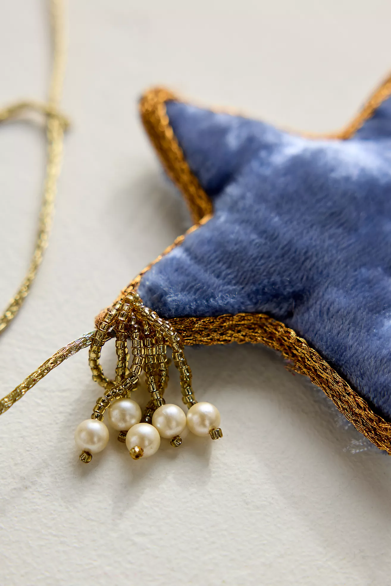 Beaded Velvet Stars Garland