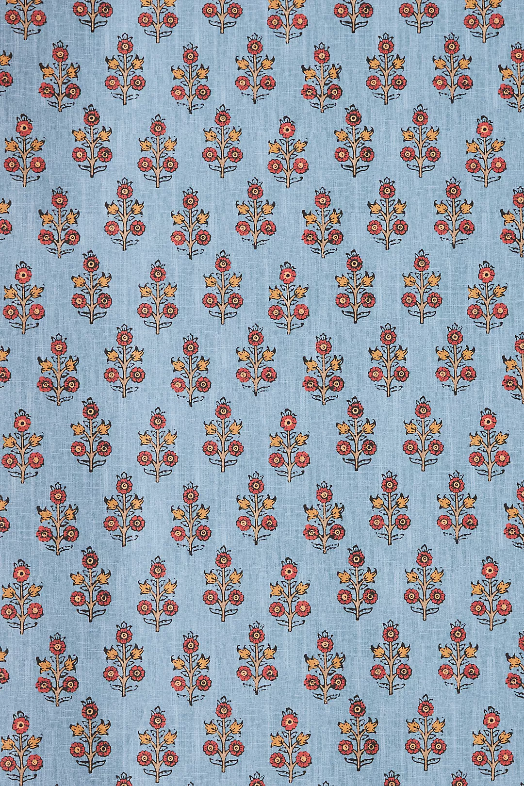 Poppy Sprig Small Print Floral Wallpaper