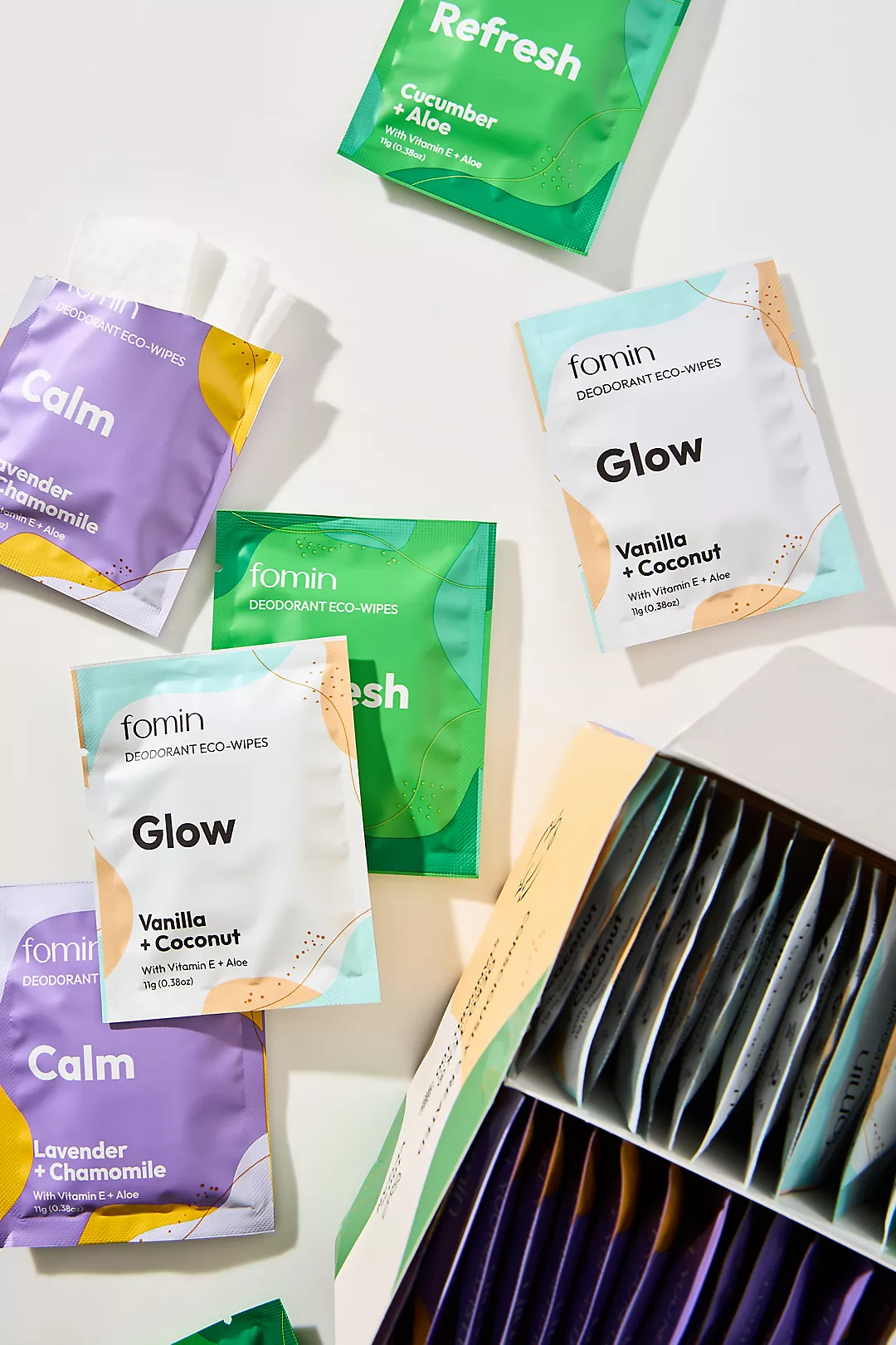 Fomin AHA Deodorant Wipes, 50-Pack