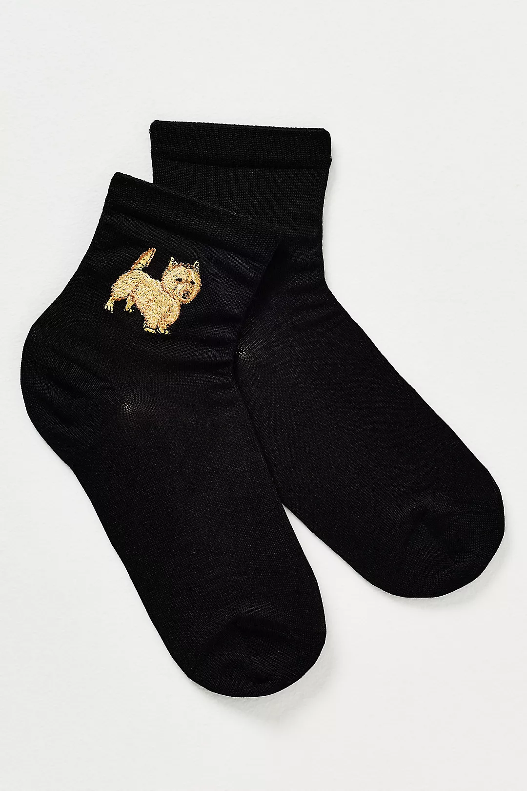 Maria La Rosa Dog Icon Silk Blend Socks
