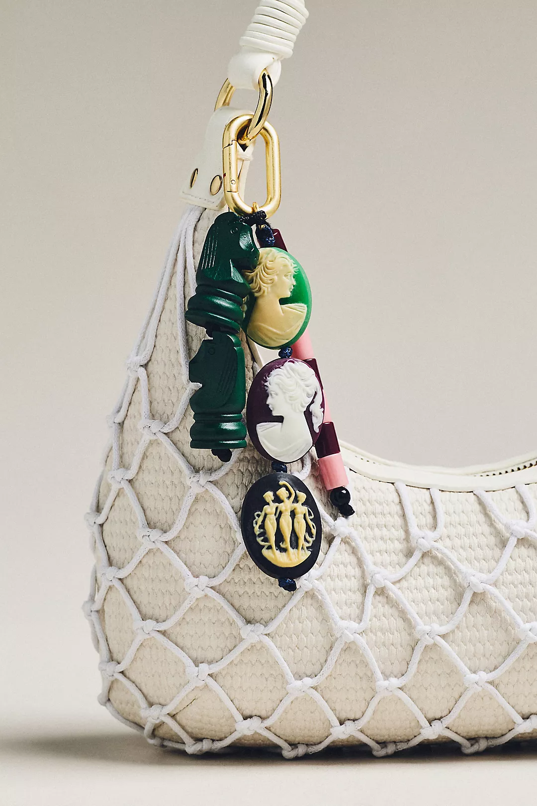 Clare V. Cameo Fob Bag Charm