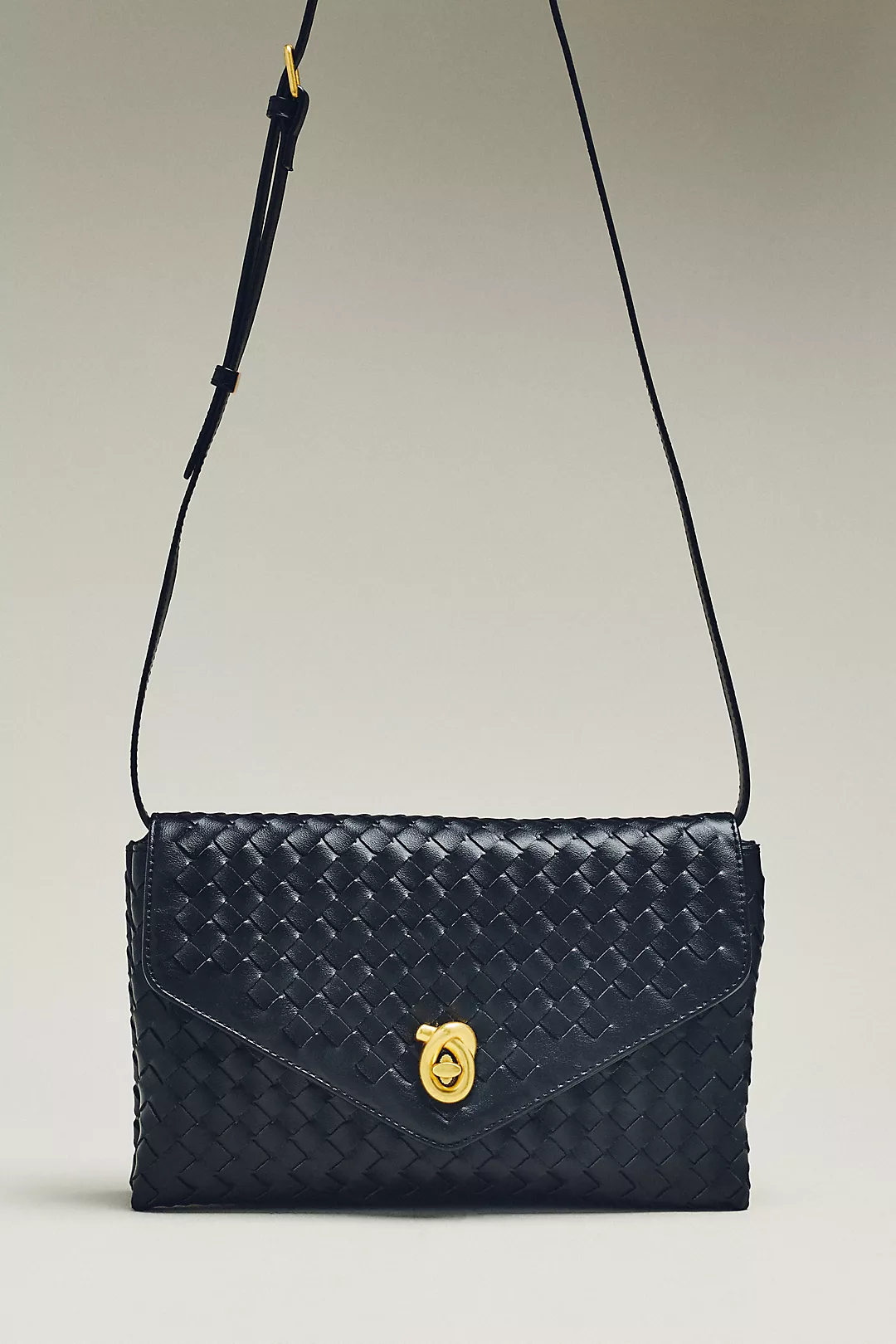 Foldover Woven Clutch