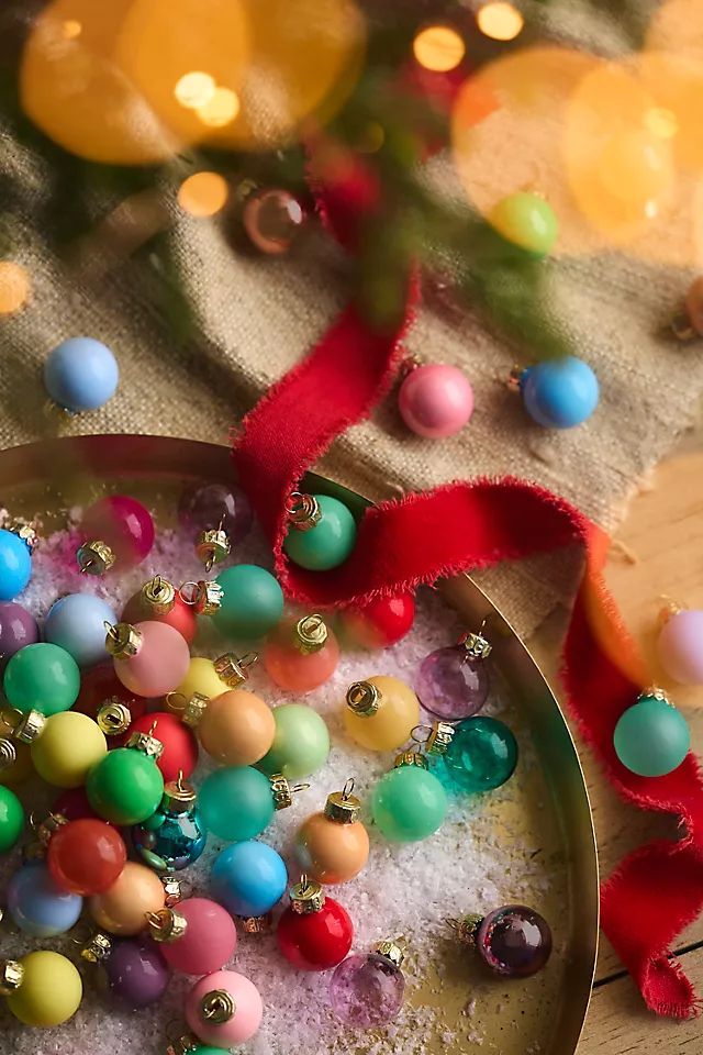 Good Cheer Bauble Miniature Ornaments, Set of 100