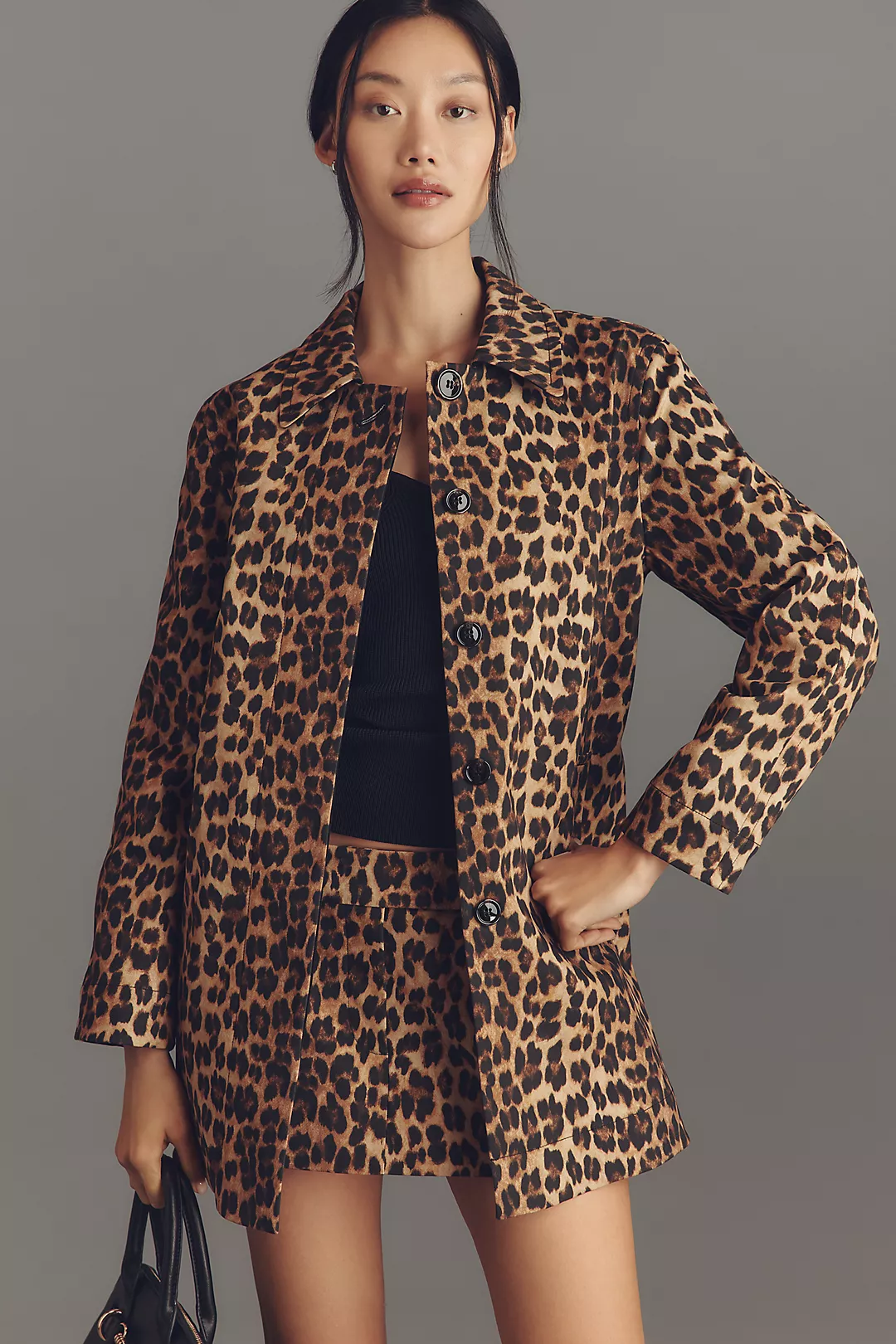 Mare Mare Oversized Leopard Jacket