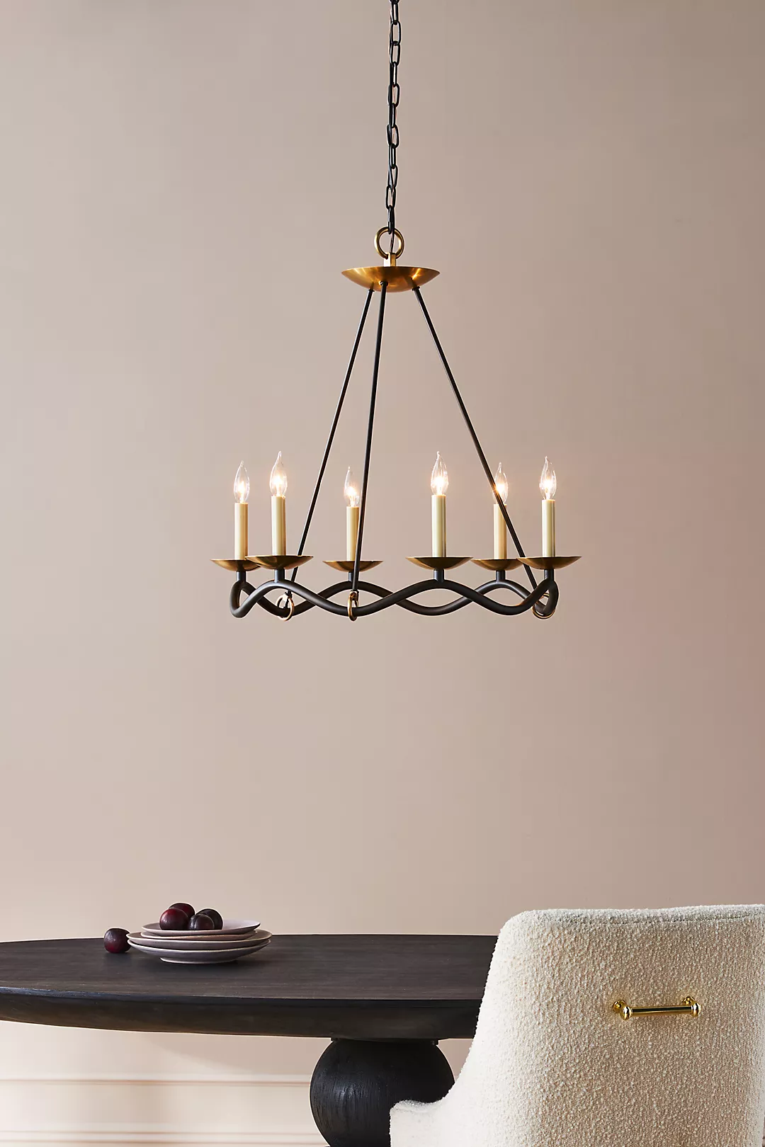 Choros Iron & Brass Tiered Chandelier