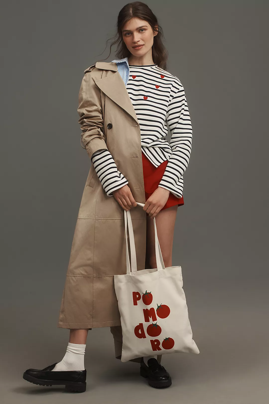 English Factory Long-Sleeve Embroidered Hearts Top