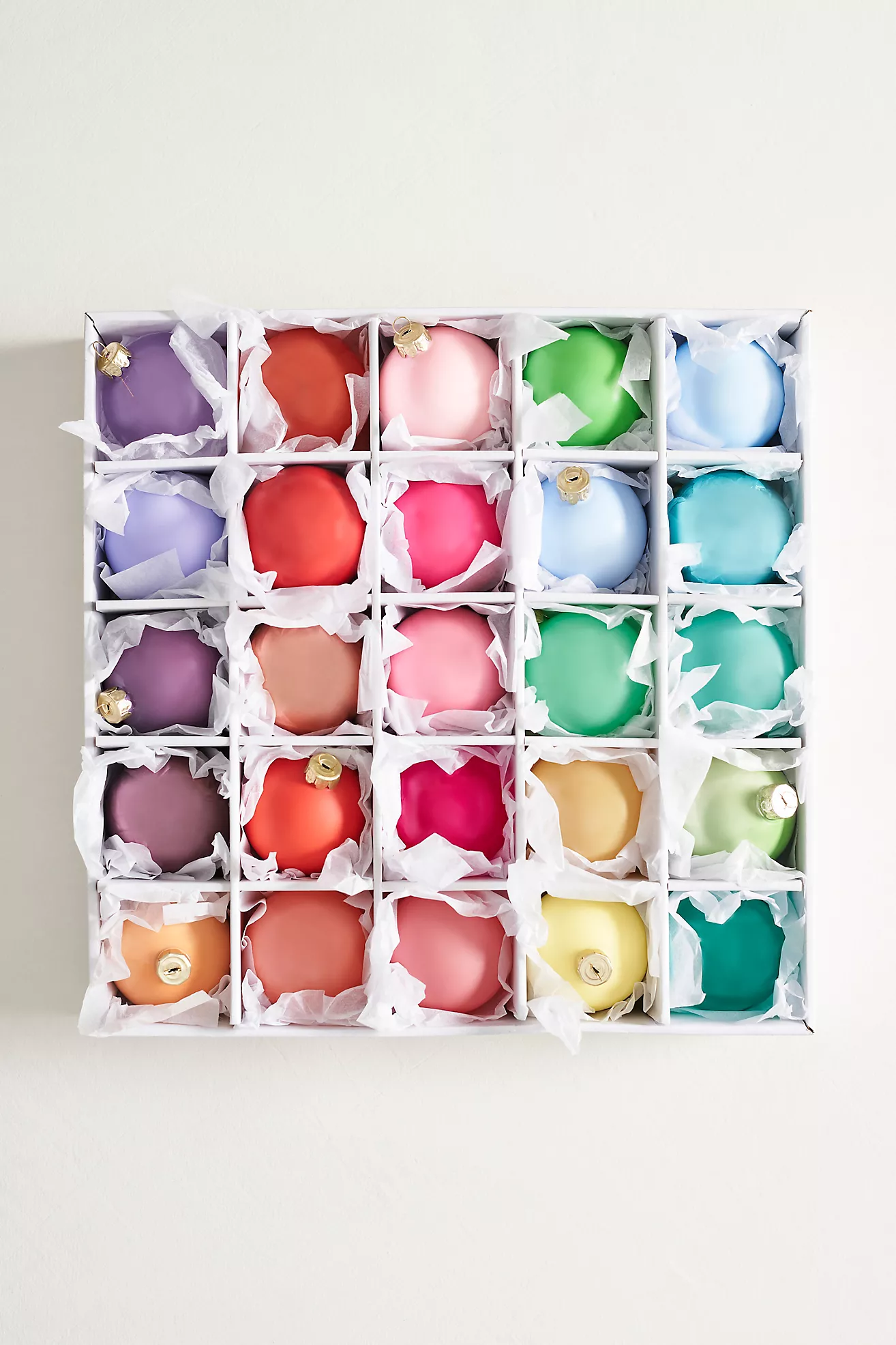 Good Cheer Bauble Midi Ornaments, Set of 25