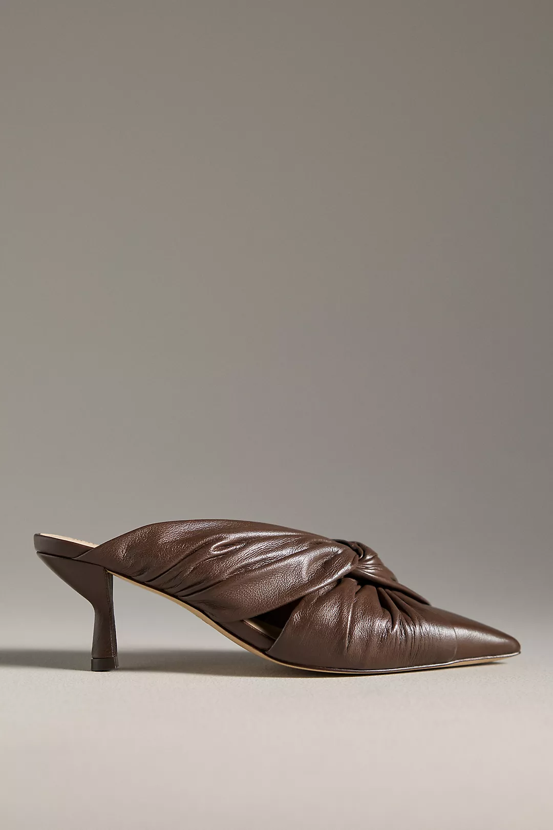 Maeve Twist-Strap Mule Heels